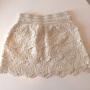 White Summer mini Skirt